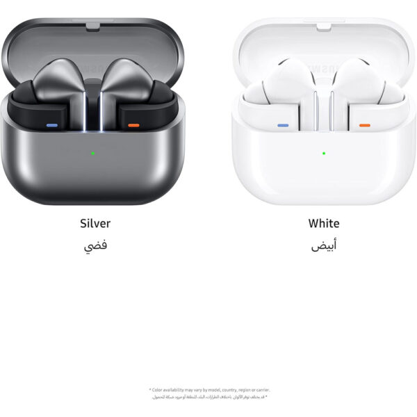 Samsung Galaxy Buds3, Colour Silver, Bluetooth, Wireless with Adaptive: EQ/ANC, Hi-Fi Sound, 360 Audio - UAE Version - Image 2