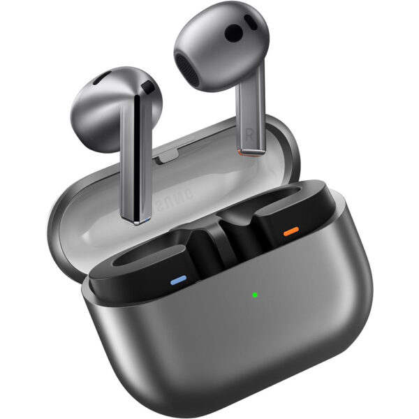 Samsung Galaxy Buds3, Colour Silver, Bluetooth, Wireless with Adaptive: EQ/ANC, Hi-Fi Sound, 360 Audio - UAE Version