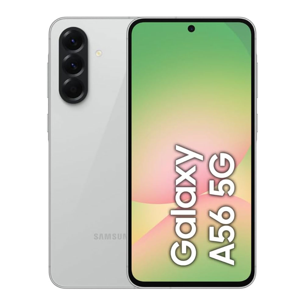 Samsung Galaxy A56 5G, Android Smartphone, 256GB Storage, 8GB RAM, Awesome Lightgray, 6x OS Upgrades, Large Display, Long Battery Life (UAE Version)