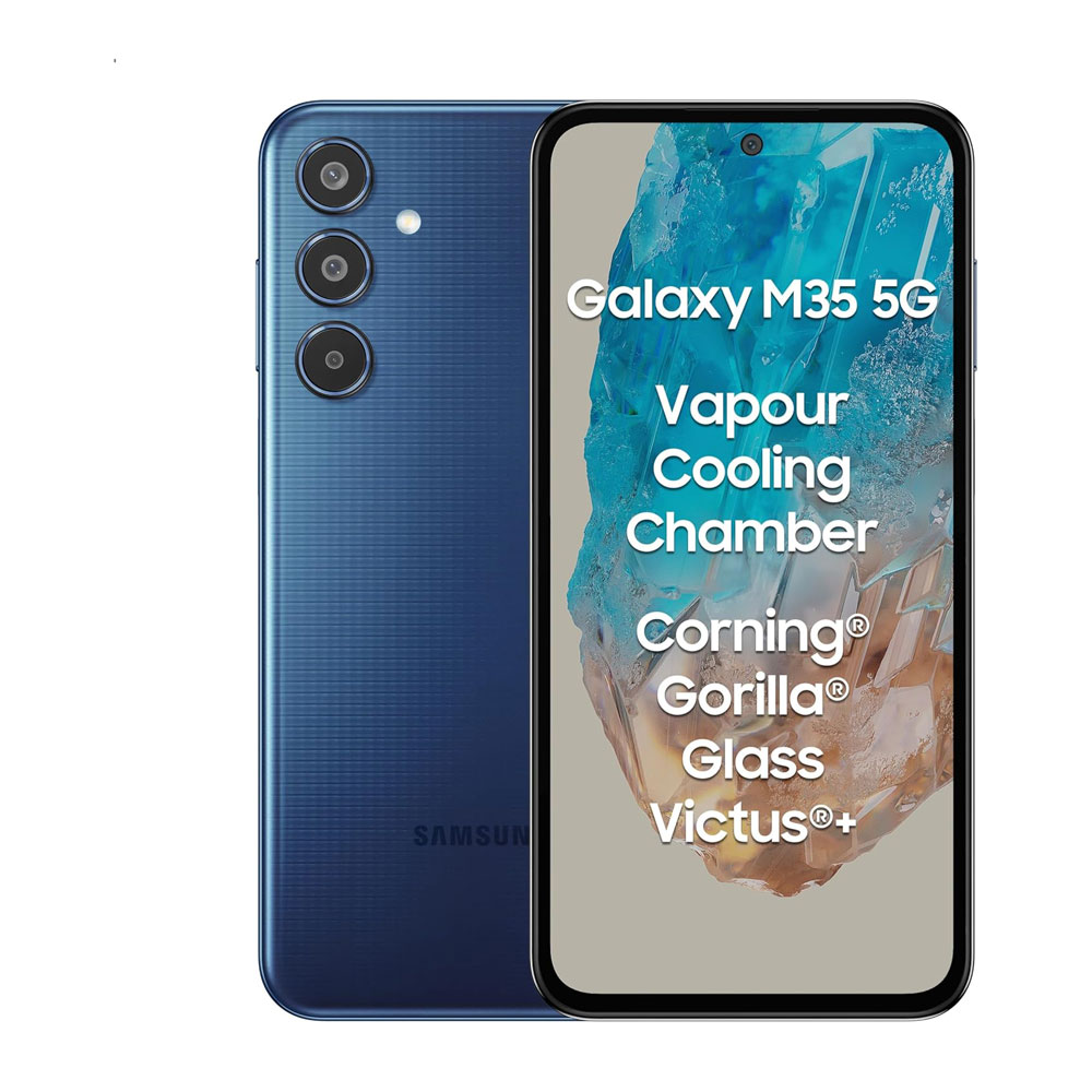 Samsung Galaxy M35 5G (6GB RAM, 128GB Storage) Without Charger - Moonlight Blue
